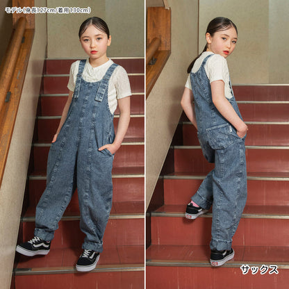 日本童裝 Branshes【Ou? by EDWIN】牛仔背帶褲 90-150cm 女童款 夏季 Jumpsuit