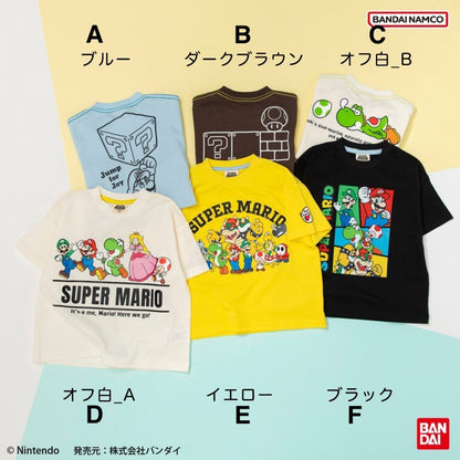 日本童裝 Branshes【Super Mario】印花短袖上衣 100-150cm 男童款/女童款 夏季 TOPS