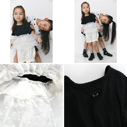 日本童裝 Branshes【b.+A】波點荷葉邊短袖上衣 90-150cm 女童款 夏季 TOPS