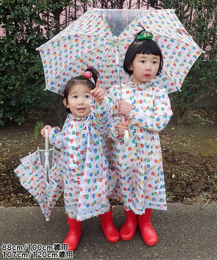 日本直送 p.premier 雨衣 可收納書包 90-130cm 下雨天系列