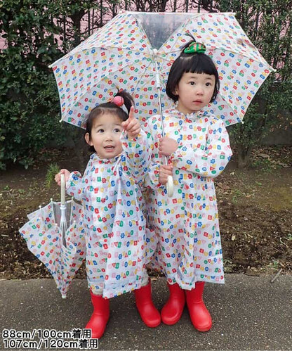 日本直送 p.premier 雨衣 可收納書包 90-130cm 下雨天系列