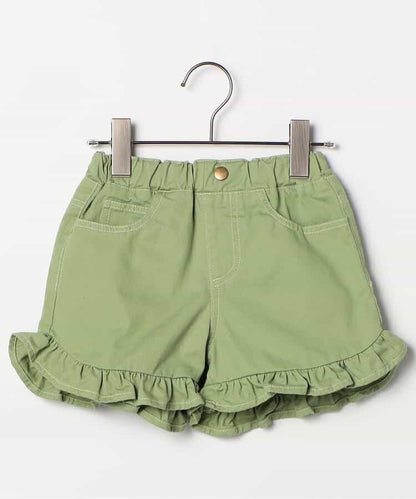 日本童裝 p.premier 斜紋花邊短褲 80-140cm 女童款 夏季  PANTS