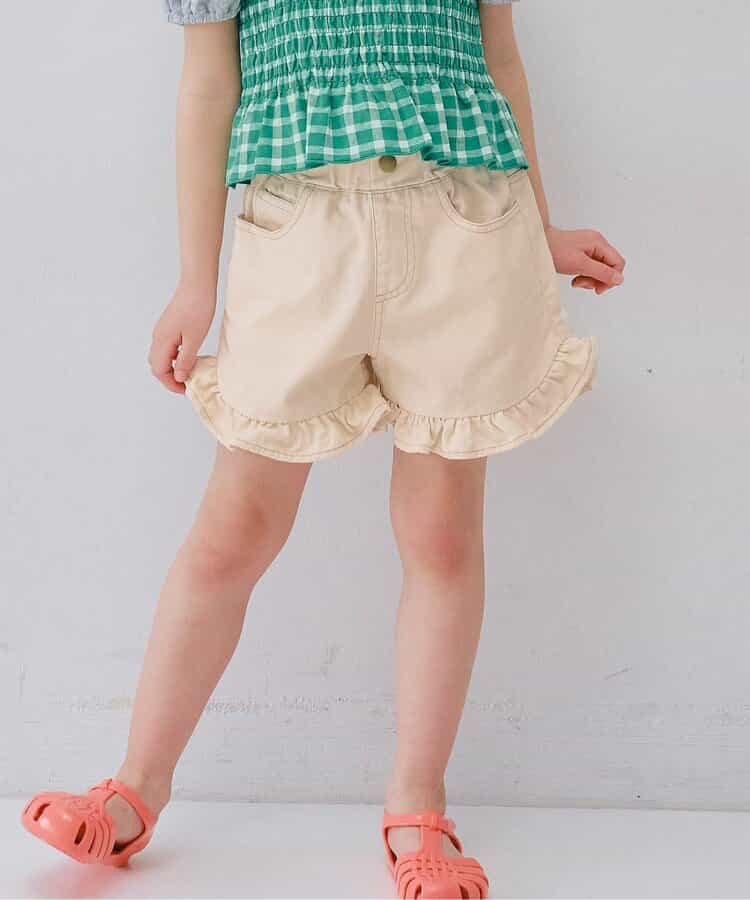 日本童裝 p.premier 斜紋花邊短褲 80-140cm 女童款 夏季  PANTS