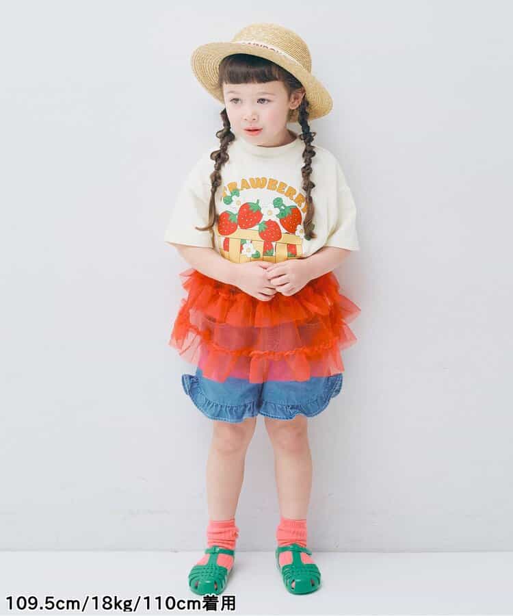 日本童裝 p.premier 斜紋花邊短褲 80-140cm 女童款 夏季  PANTS