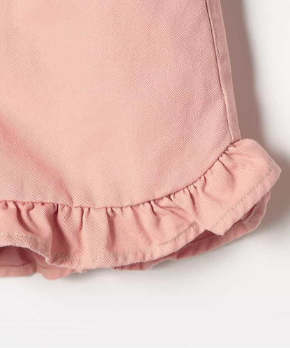 日本童裝 p.premier 斜紋花邊短褲 80-140cm 女童款 夏季  PANTS