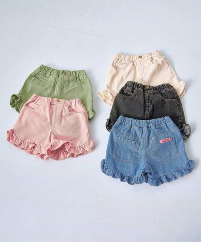 日本童裝 p.premier 斜紋花邊短褲 80-140cm 女童款 夏季  PANTS