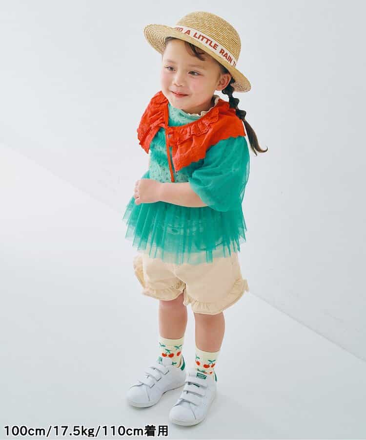 日本童裝 p.premier 斜紋花邊短褲 80-140cm 女童款 夏季  PANTS