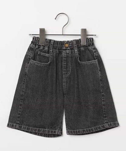 日本童裝 p.premier 斜紋牛仔闊腿短褲 80-140cm 男童款 夏季  PANTS