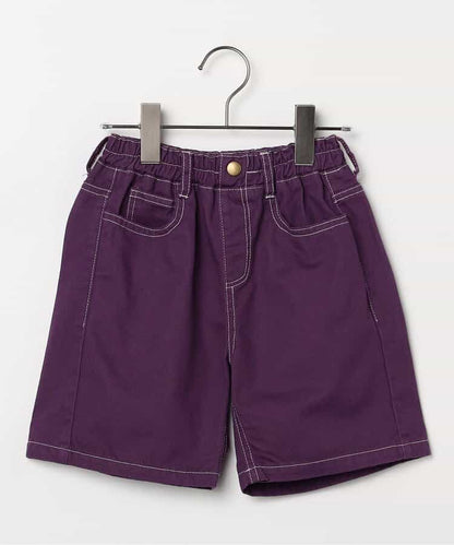 日本童裝 p.premier 斜紋牛仔闊腿短褲 80-140cm 男童款 夏季  PANTS