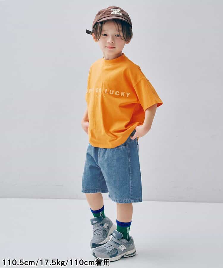 日本童裝 p.premier 斜紋牛仔闊腿短褲 80-140cm 男童款 夏季  PANTS