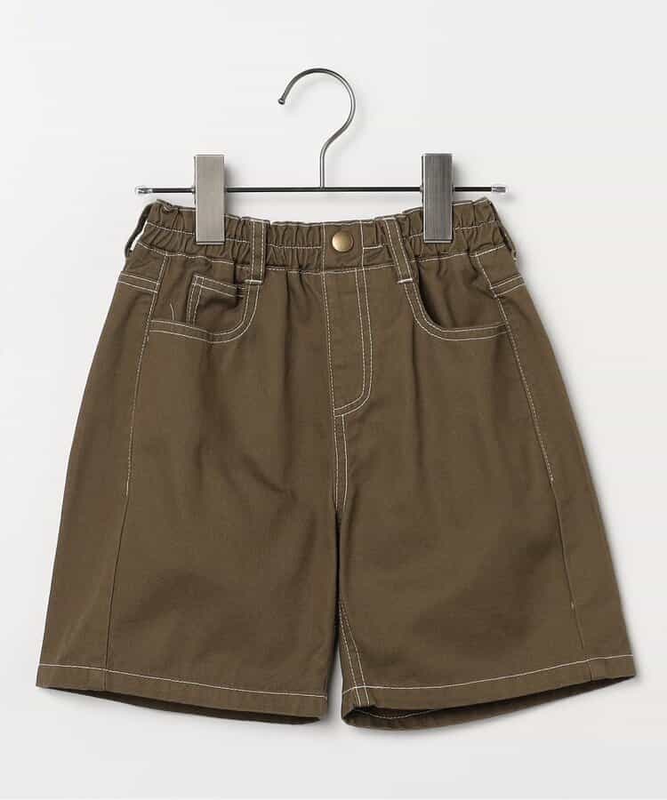 日本童裝 p.premier 斜紋牛仔闊腿短褲 80-140cm 男童款 夏季  PANTS