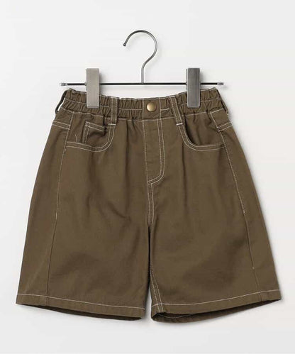日本童裝 p.premier 斜紋牛仔闊腿短褲 80-140cm 男童款 夏季  PANTS