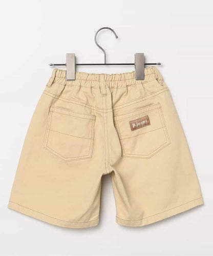 日本童裝 p.premier 斜紋牛仔闊腿短褲 80-140cm 男童款 夏季  PANTS