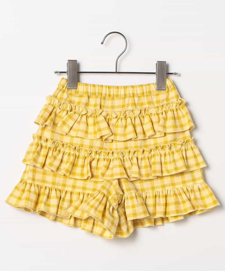 日本童裝 p.premier 格紋荷葉邊短褲 80-140cm 女童款 夏季  PANTS