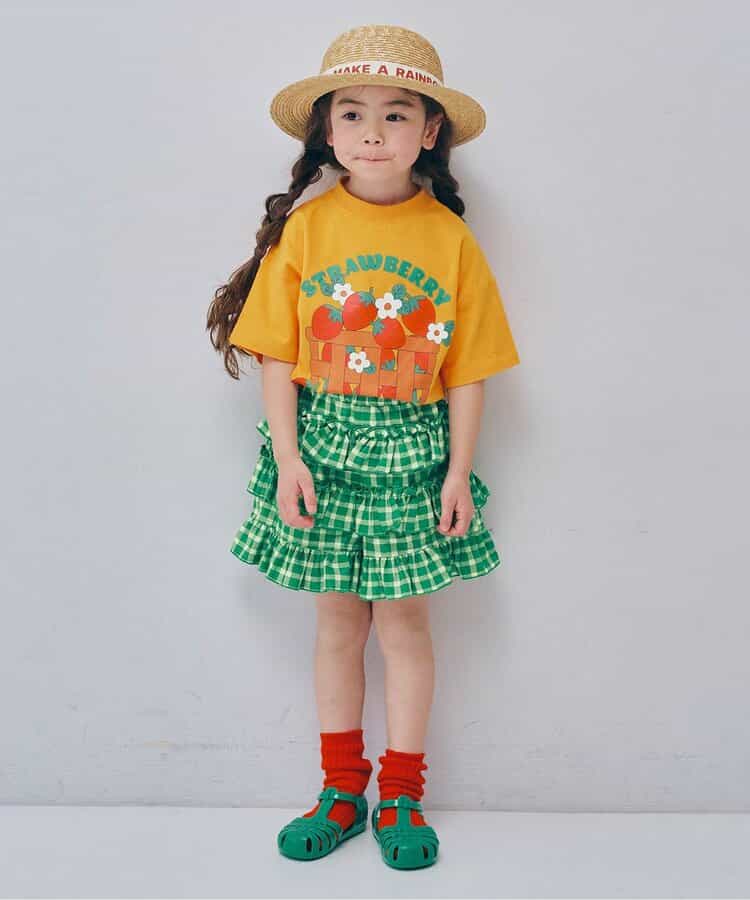 日本童裝 p.premier 格紋荷葉邊短褲 80-140cm 女童款 夏季  PANTS