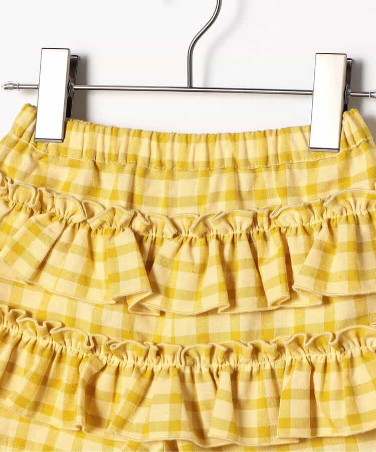 日本童裝 p.premier 格紋荷葉邊短褲 80-140cm 女童款 夏季  PANTS