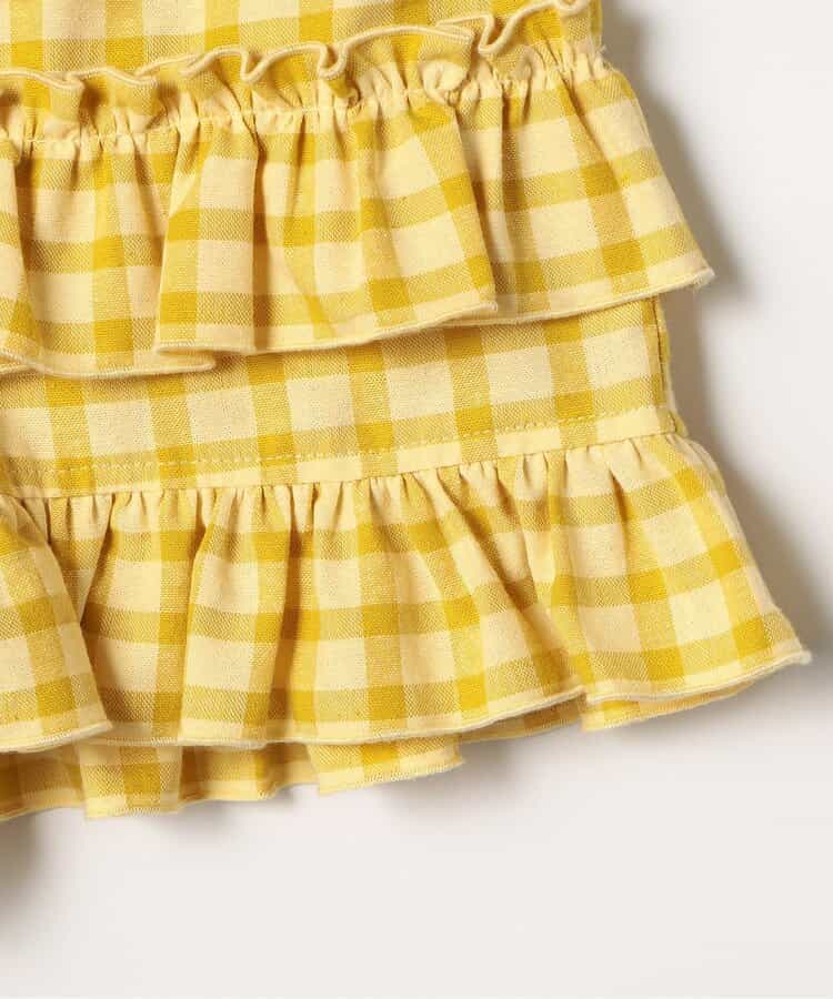 日本童裝 p.premier 格紋荷葉邊短褲 80-140cm 女童款 夏季  PANTS