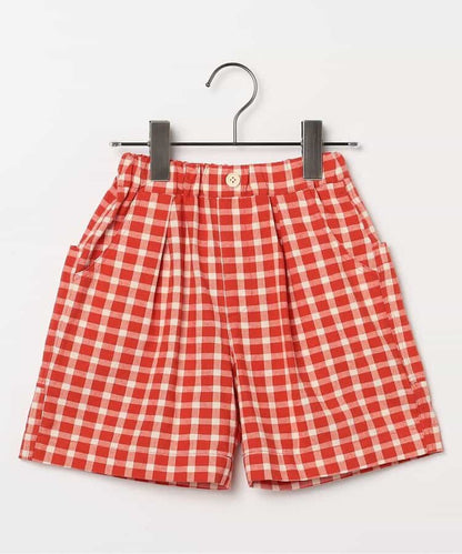 日本童裝 p.premier 紗線染色格子短褲 80-140cm 男童款 夏季  PANTS