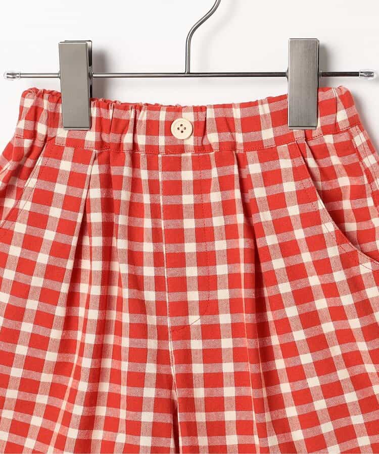 日本童裝 p.premier 紗線染色格子短褲 80-140cm 男童款 夏季  PANTS