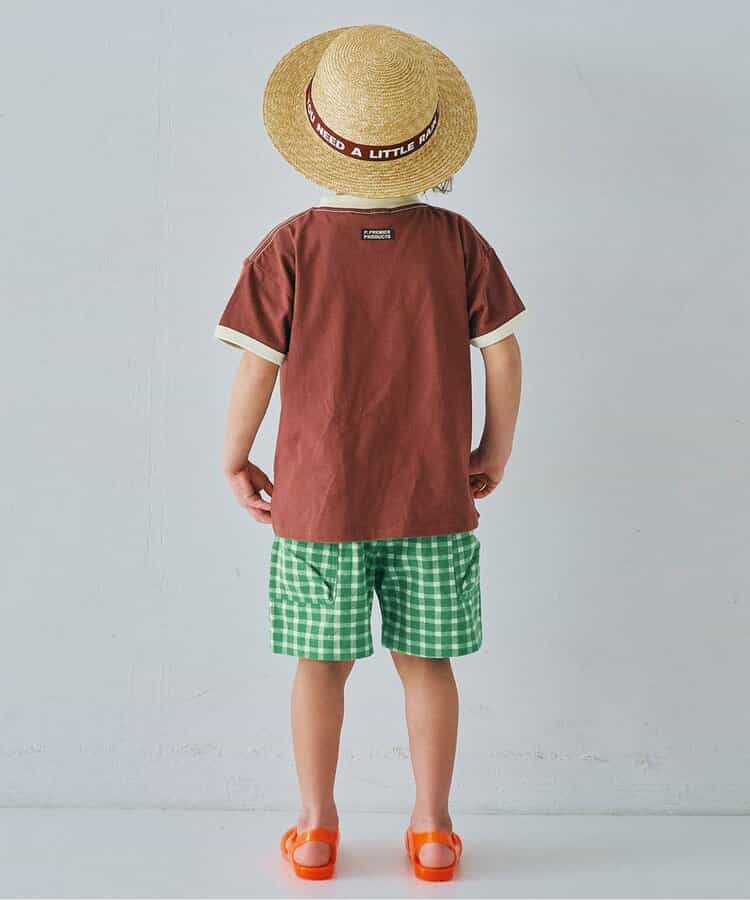 日本童裝 p.premier 紗線染色格子短褲 80-140cm 男童款 夏季  PANTS