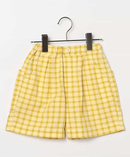 日本童裝 p.premier 紗線染色格子短褲 80-140cm 男童款 夏季  PANTS
