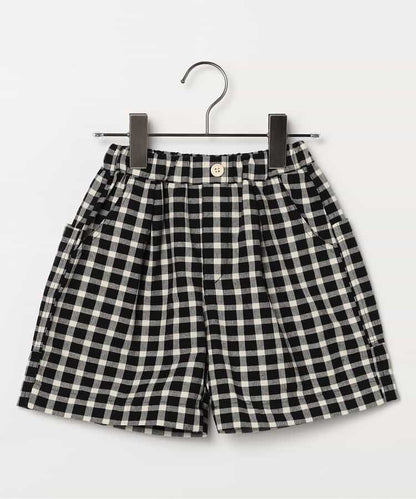 日本童裝 p.premier 紗線染色格子短褲 80-140cm 男童款 夏季  PANTS