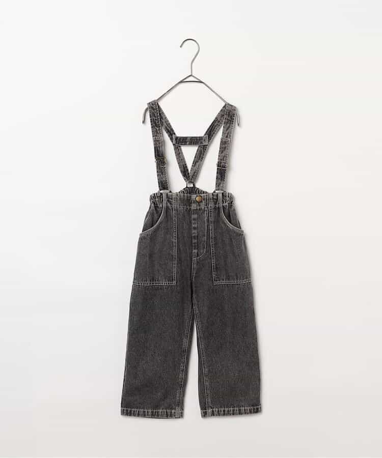 日本童裝 p.premier 吊帶牛仔闊腿褲 80-140cm 男童款/女童款 夏季  Jumpsuit