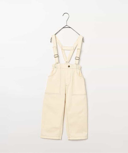 日本童裝 p.premier 吊帶牛仔闊腿褲 80-140cm 男童款/女童款 夏季  Jumpsuit