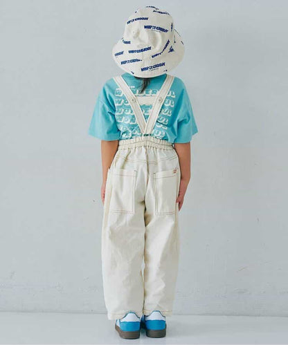 日本童裝 p.premier 吊帶牛仔闊腿褲 80-140cm 男童款/女童款 夏季  Jumpsuit