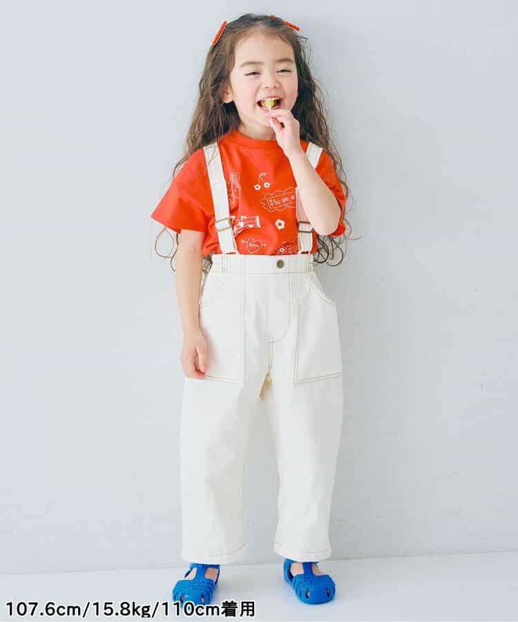 日本童裝 p.premier 吊帶牛仔闊腿褲 80-140cm 男童款/女童款 夏季  Jumpsuit