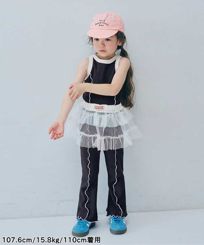 日本童裝 p.premier 彈性羅紋喇叭褲 80-140cm 男童款/女童款 夏季  PANTS