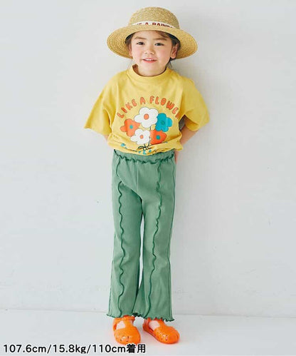 日本童裝 p.premier 彈性羅紋喇叭褲 80-140cm 男童款/女童款 夏季  PANTS