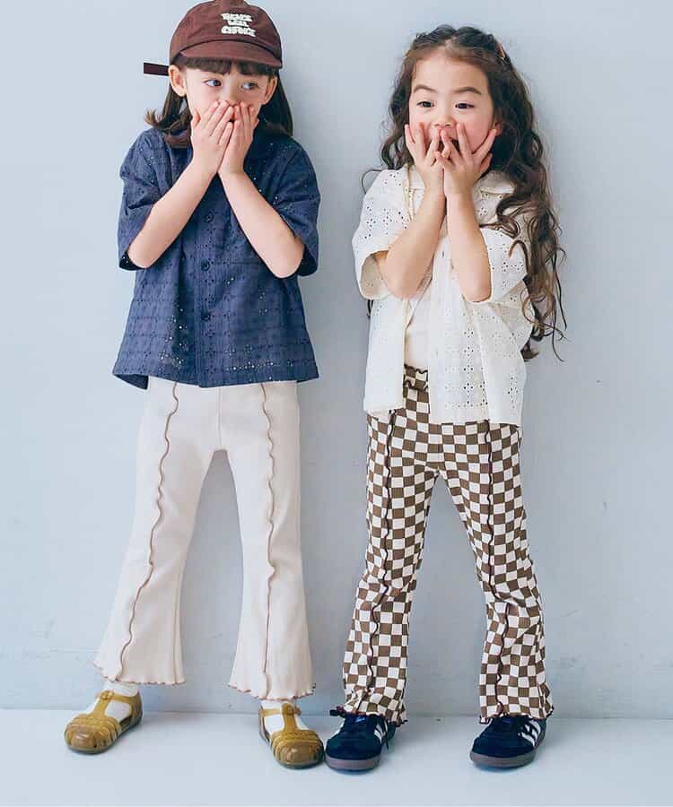 日本童裝 p.premier 彈性羅紋喇叭褲 80-140cm 男童款/女童款 夏季  PANTS