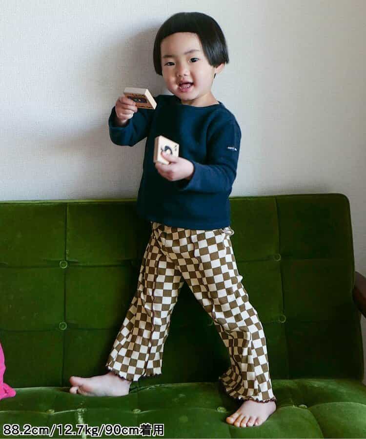 日本童裝 p.premier 彈性羅紋喇叭褲 80-140cm 男童款/女童款 夏季  PANTS