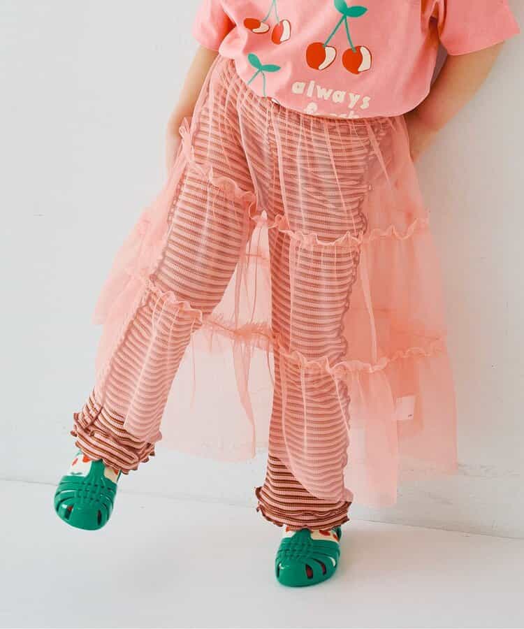 日本童裝 p.premier 兩層薄紗疊穿半身裙 80-140cm 女童款 夏季 SKIRTS