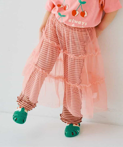 日本童裝 p.premier 兩層薄紗疊穿半身裙 80-140cm 女童款 夏季 SKIRTS