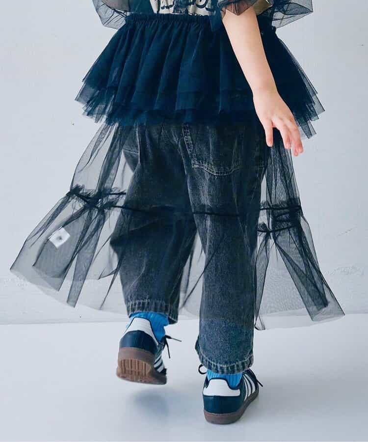 日本童裝 p.premier 兩層薄紗疊穿半身裙 80-140cm 女童款 夏季 SKIRTS