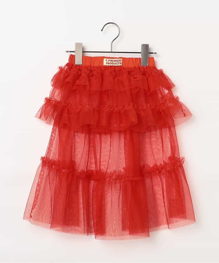 日本童裝 p.premier 兩層薄紗疊穿半身裙 80-140cm 女童款 夏季 SKIRTS