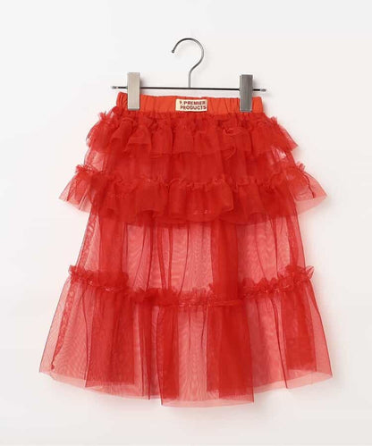 日本童裝 p.premier 兩層薄紗疊穿半身裙 80-140cm 女童款 夏季 SKIRTS