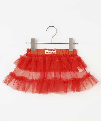 日本童裝 p.premier 兩層薄紗疊穿半身裙 80-140cm 女童款 夏季 SKIRTS