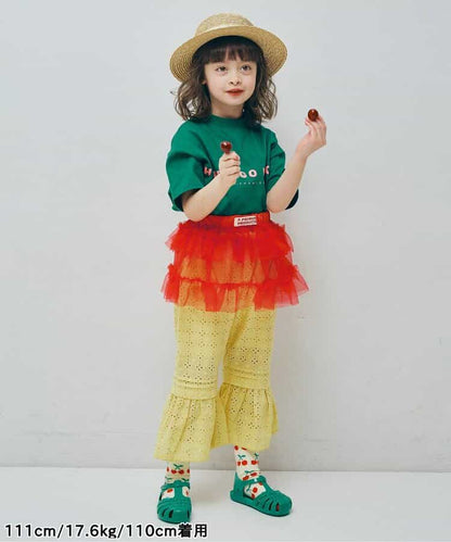 日本童裝 p.premier 兩層薄紗疊穿半身裙 80-140cm 女童款 夏季 SKIRTS