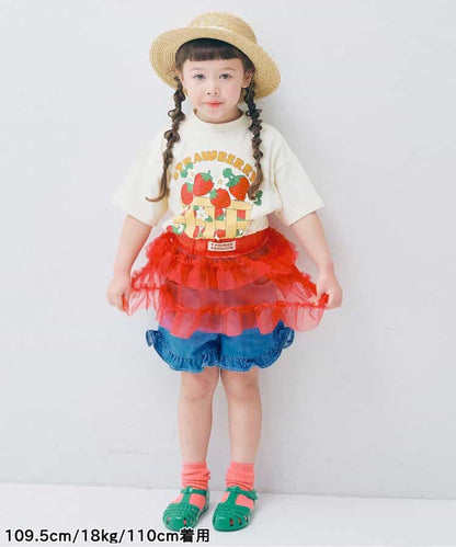 日本童裝 p.premier 兩層薄紗疊穿半身裙 80-140cm 女童款 夏季 SKIRTS