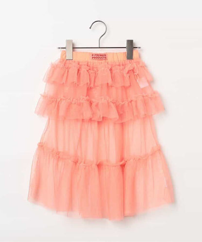 日本童裝 p.premier 兩層薄紗疊穿半身裙 80-140cm 女童款 夏季 SKIRTS