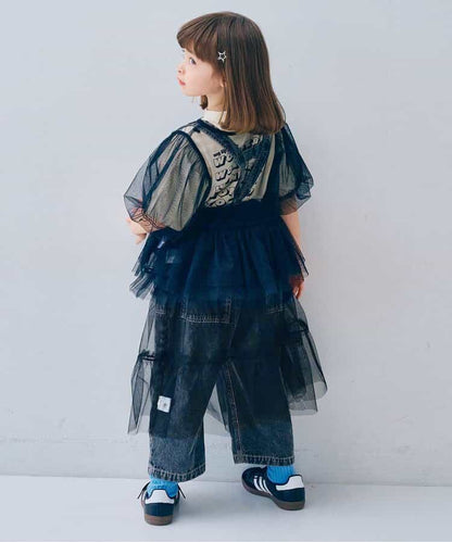 日本童裝 p.premier 兩層薄紗疊穿半身裙 80-140cm 女童款 夏季 SKIRTS
