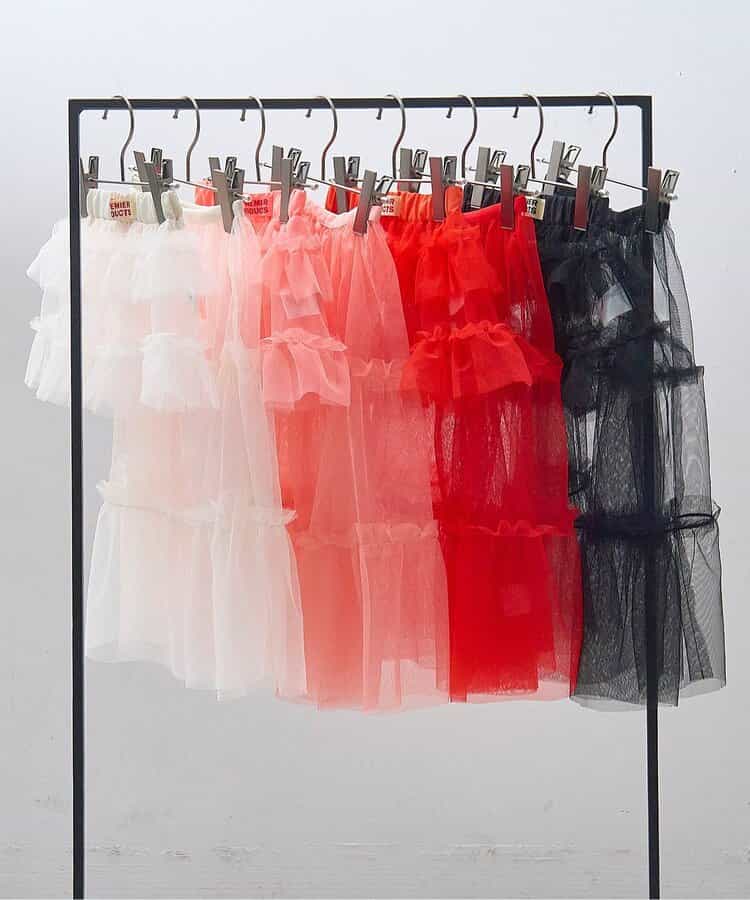 日本童裝 p.premier 兩層薄紗疊穿半身裙 80-140cm 女童款 夏季 SKIRTS