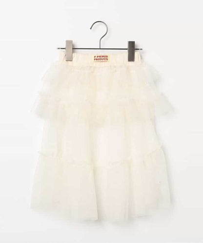 日本童裝 p.premier 兩層薄紗疊穿半身裙 80-140cm 女童款 夏季 SKIRTS