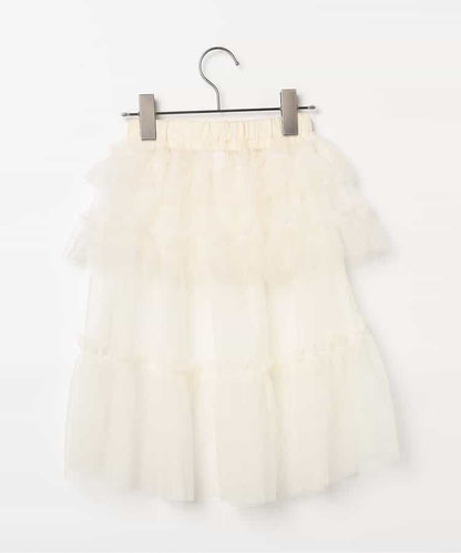 日本童裝 p.premier 兩層薄紗疊穿半身裙 80-140cm 女童款 夏季 SKIRTS