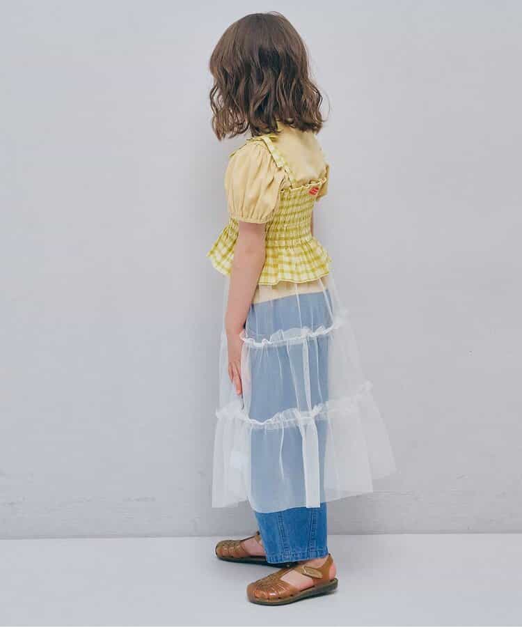 日本童裝 p.premier 兩層薄紗疊穿半身裙 80-140cm 女童款 夏季 SKIRTS