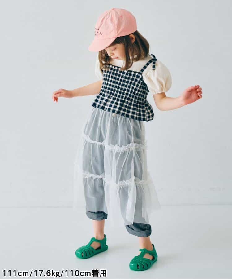 日本童裝 p.premier 兩層薄紗疊穿半身裙 80-140cm 女童款 夏季 SKIRTS