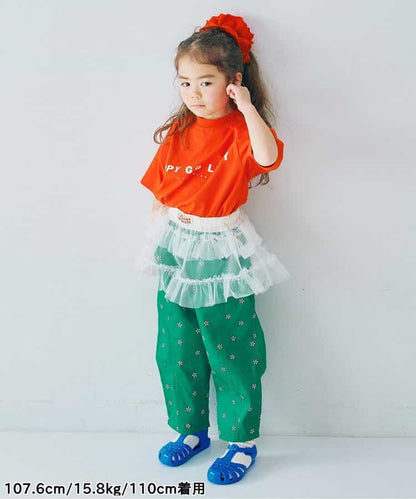 日本童裝 p.premier 兩層薄紗疊穿半身裙 80-140cm 女童款 夏季 SKIRTS